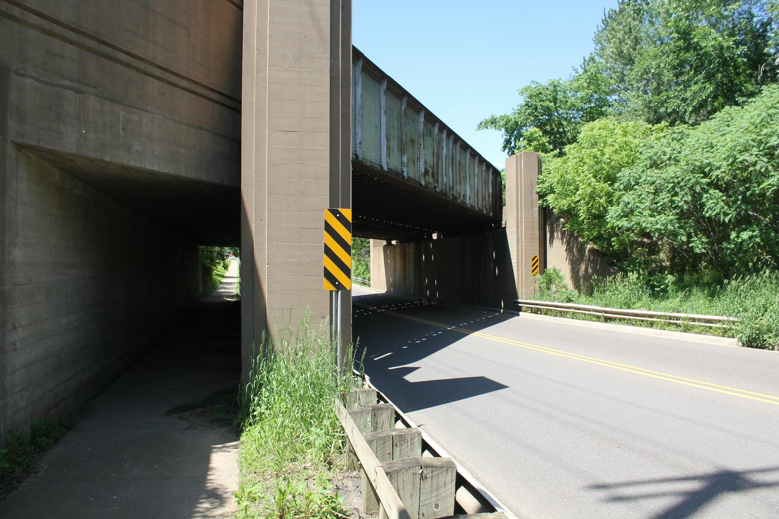 Looking west